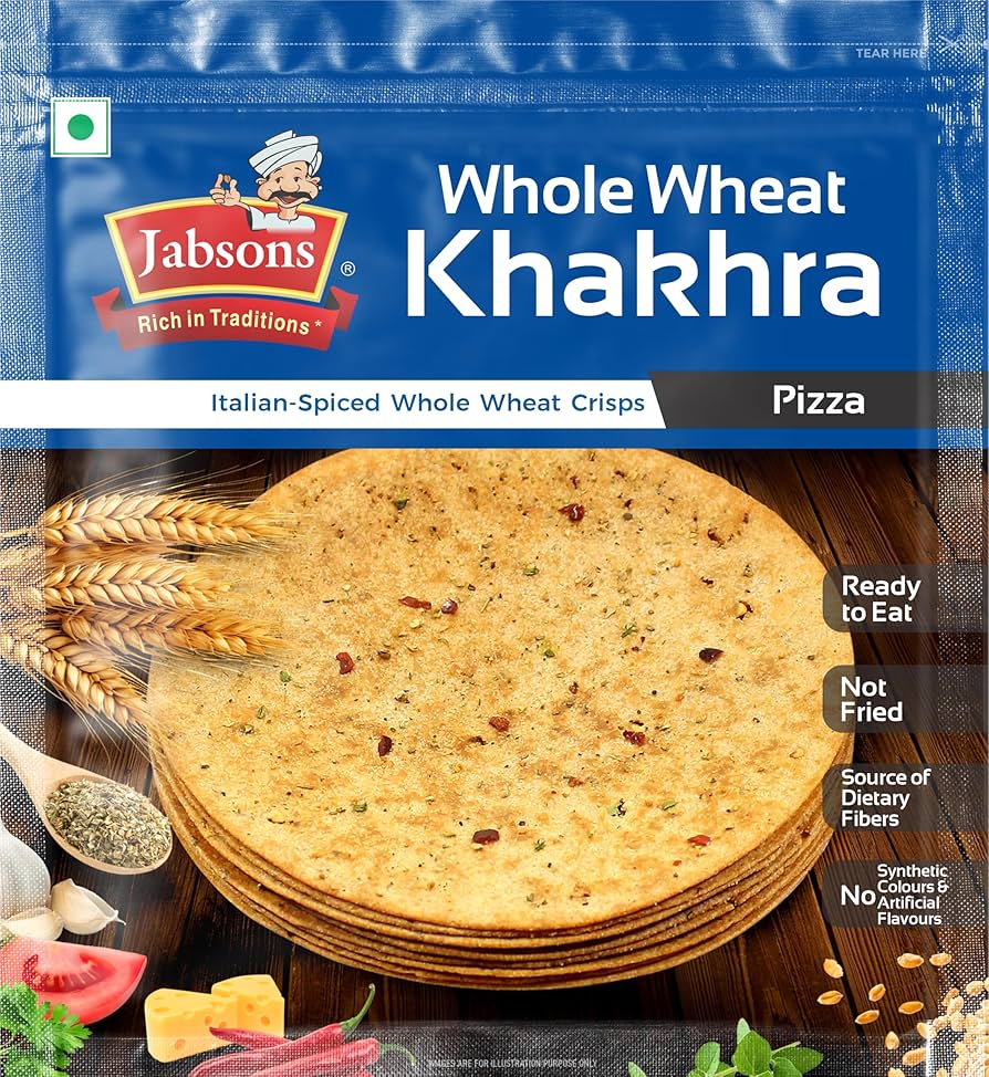 Jabsons whole Wheat Pizza Roasted Khakhra